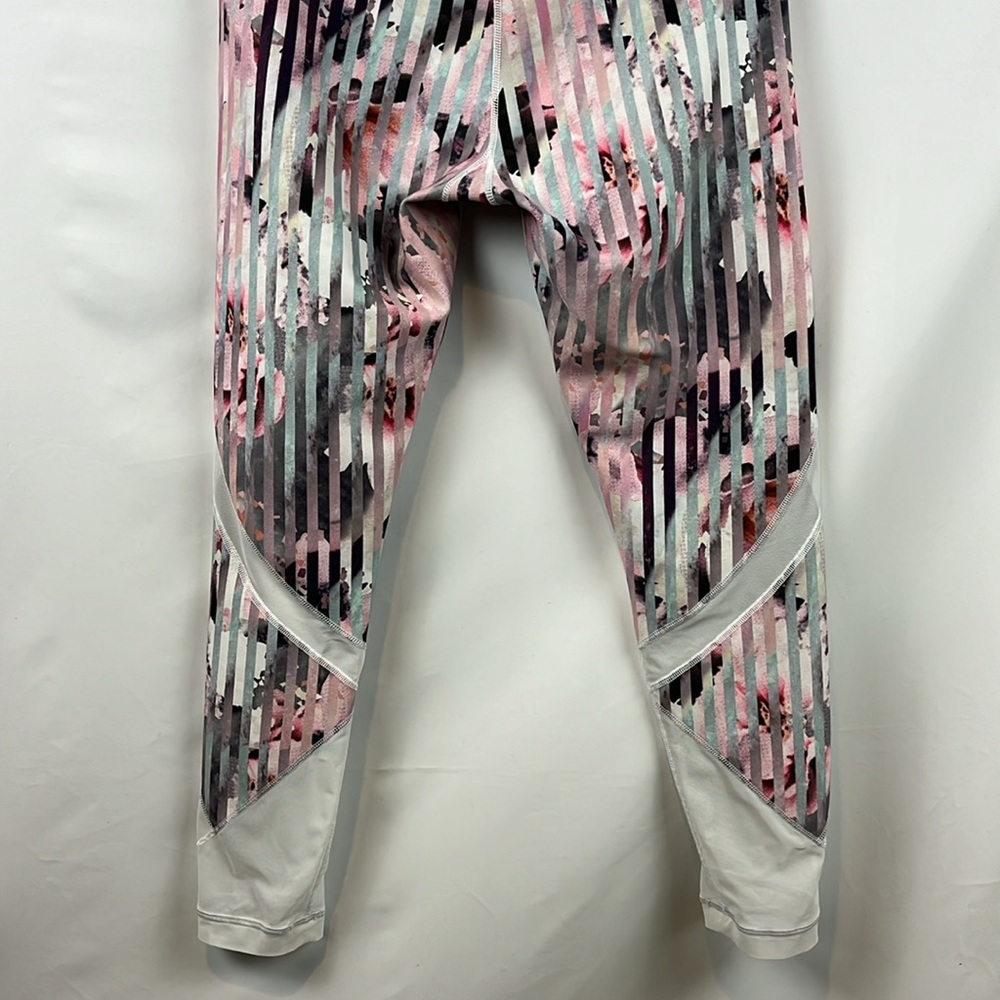 Calia‎ by Carrie Underwood Floral Luster Pastel Stripe Mesh Legging Size M - Picture 9 of 10